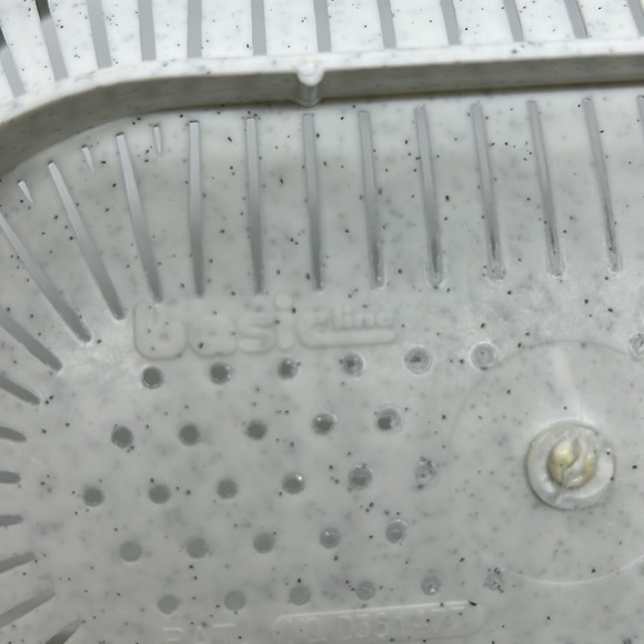 Vintage YAFFA Basic Line White Plastic Hanging Colander Strainer Kitchen Large - Picture 8 of 13